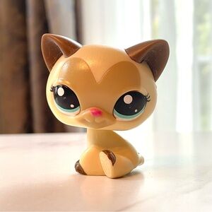 LPS Littlest Pet Shop Shorthair Siamese Cat Figurine Scout Kerry